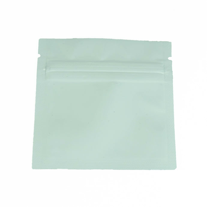 Flat Pouches / Mylar Bags 7x7cm (White/Clear)